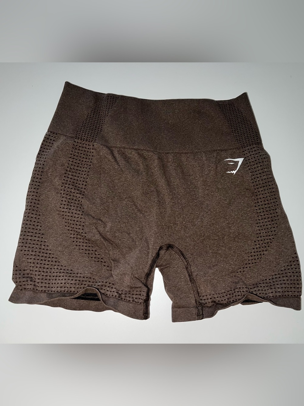 Gymshark Brown Seamless High-Rise Bike Shorts